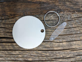 Circle Sublimation Keychain MDF-Sublimation Blank-Elliott Creations